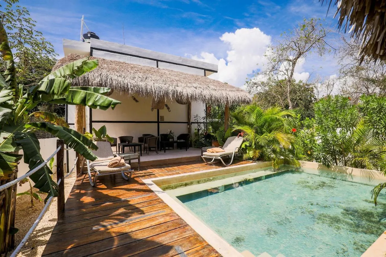 Apartment Ferienwohnung Refugio Ecologico Baula Tropical Tulum Balcheil Mexiko