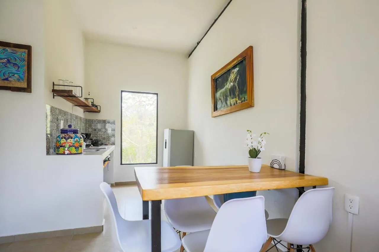 Apartment Ferienwohnung Refugio Ecologico Baula Tropical Tulum Balcheil Mexiko